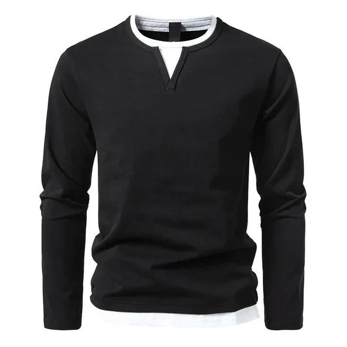 Alwin | Camisola de Manga Longa Premium em Algodão Penteado