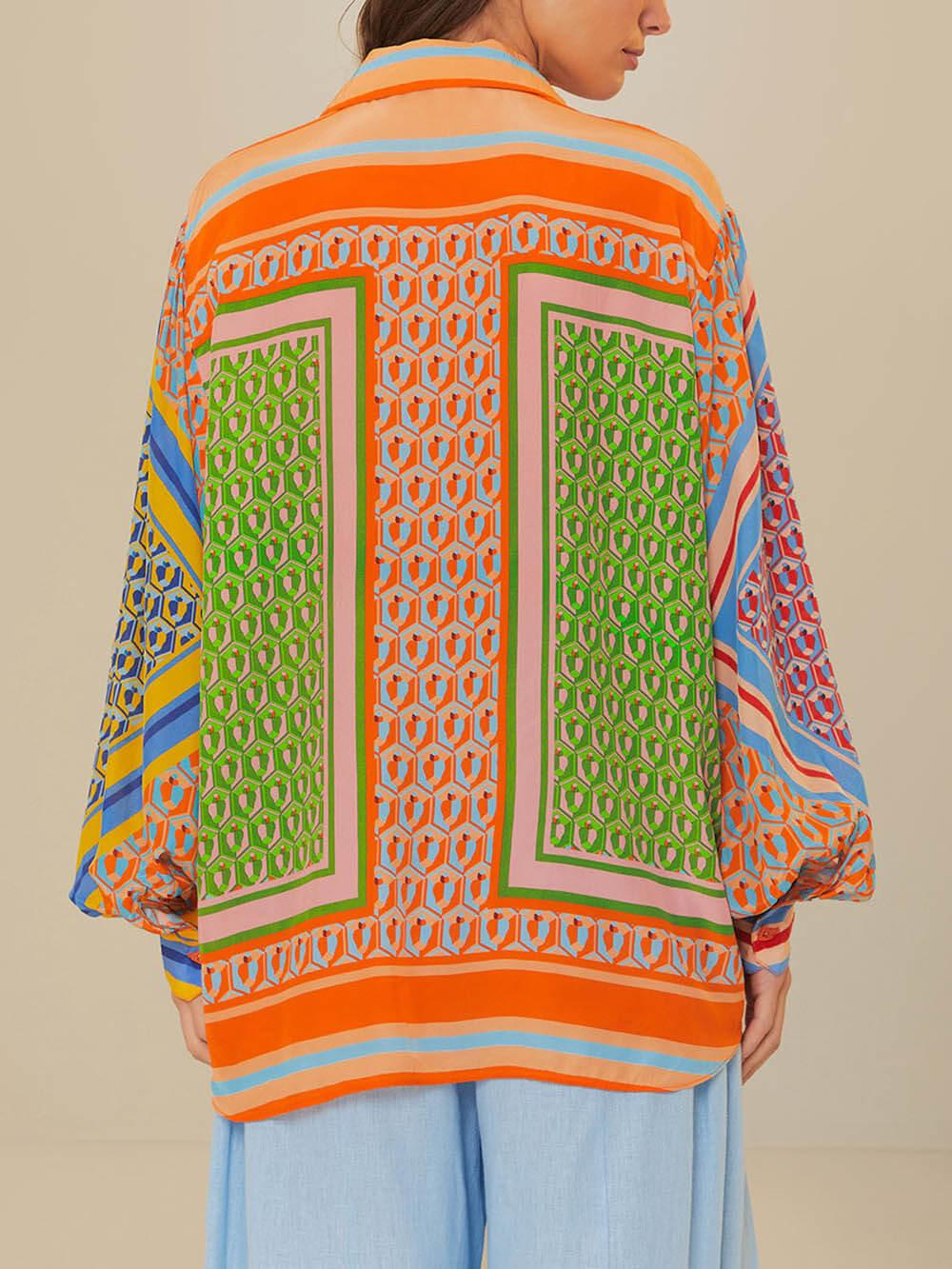 Josephine | Look Tropical Colorido Camiseta Única