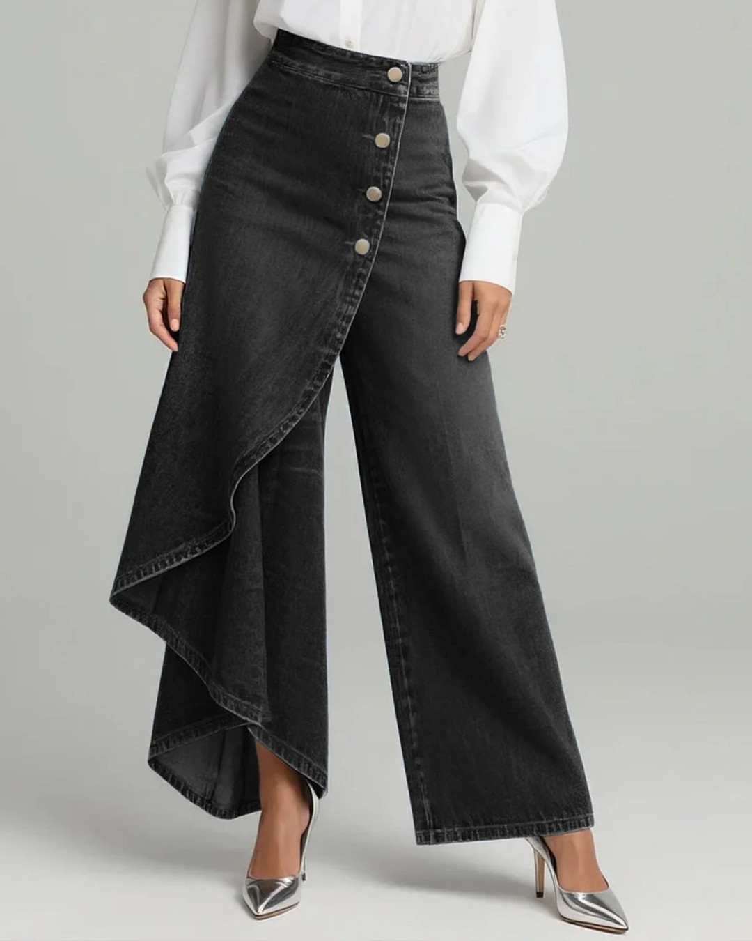 Amélia - Calças de Denim Envolventes