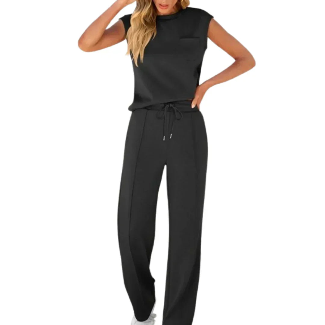 Senara - Conjunto Casual de Verão Soft Lounge