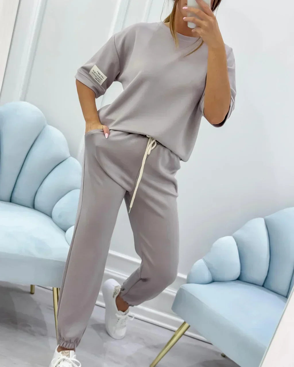 Hadley – Conjunto Casual de Algodão e Linho