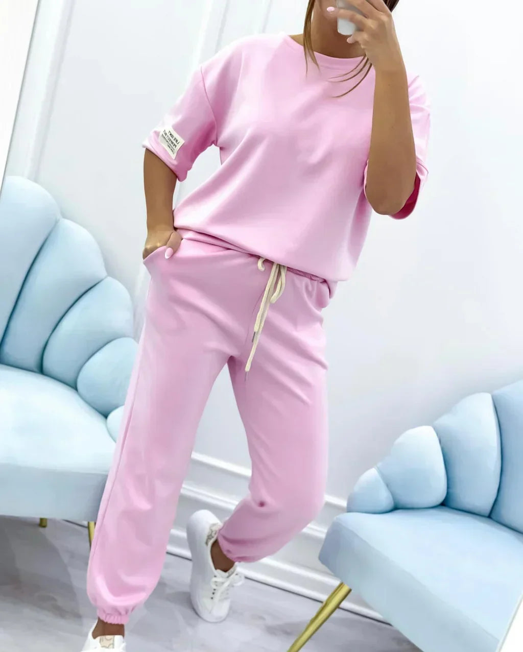 Hadley – Conjunto Casual de Algodão e Linho