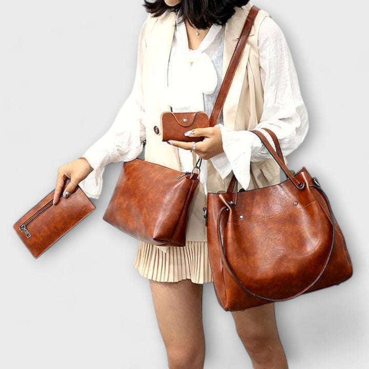 Olivia - Conjunto de Bolsas Vintage de 4 Peças