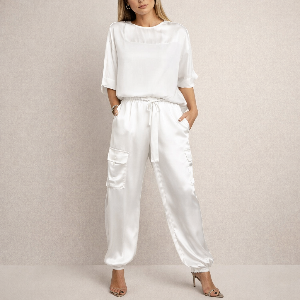 Clara | Conjunto Cargo de Satin Casual