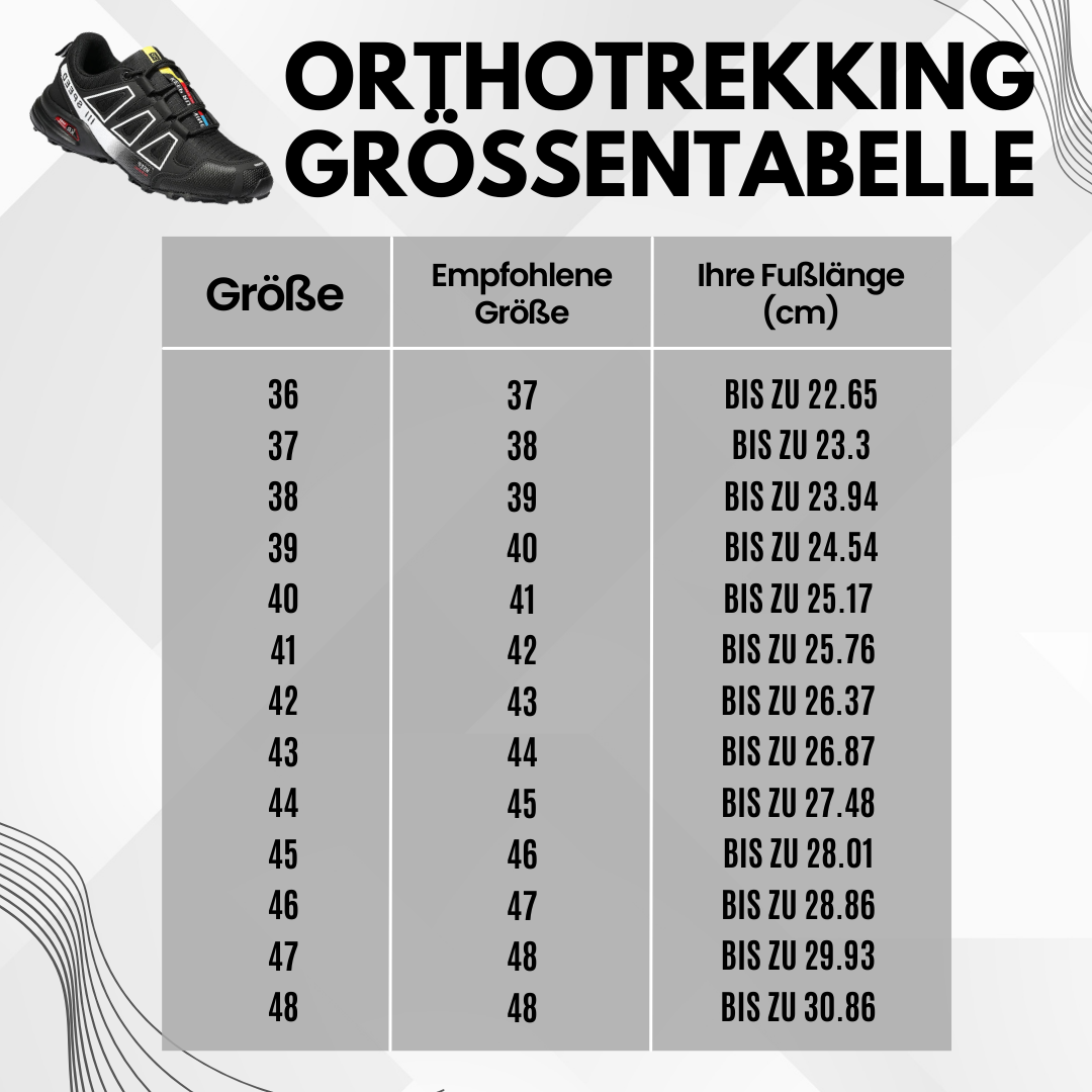 OrthoTrekking | sapato de trekking e caminhada ergonómico e aliviador de dor
