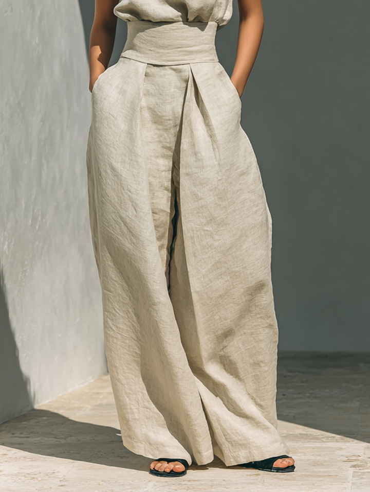 Livia – Conjunto Minimalista em Algodão e Linho