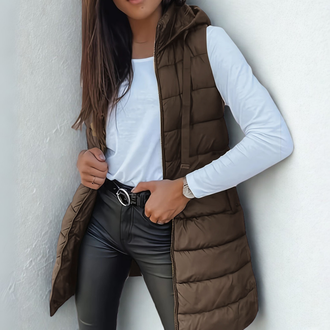 Rosemarie™| Colete Feminino Longo
