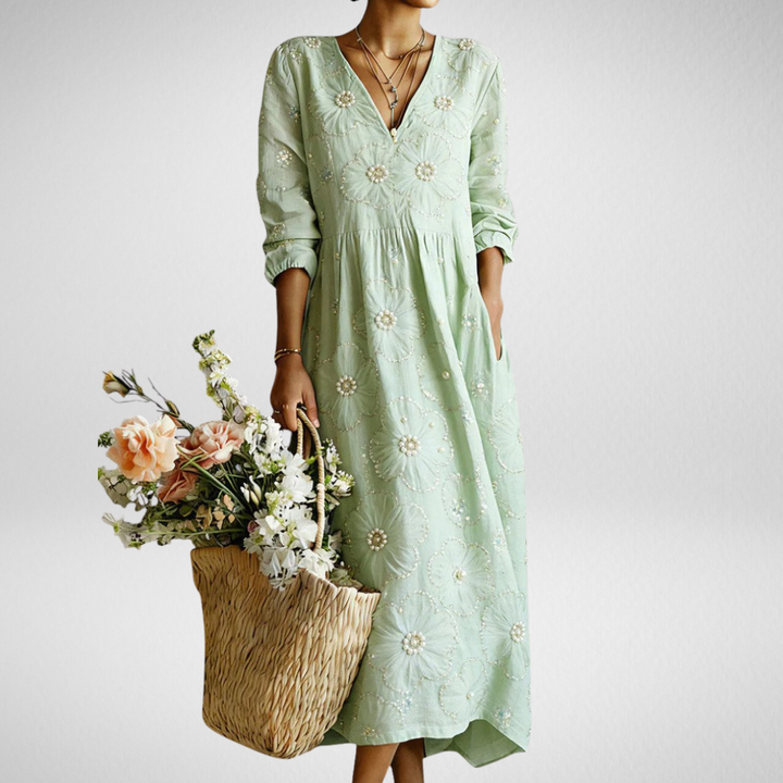 LENA | VESTIDO MIDI FLORAL