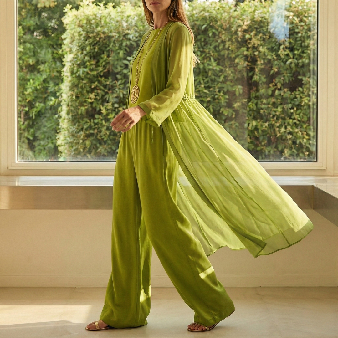 Enid – Conjunto de Conforto Elegante em Três Peças