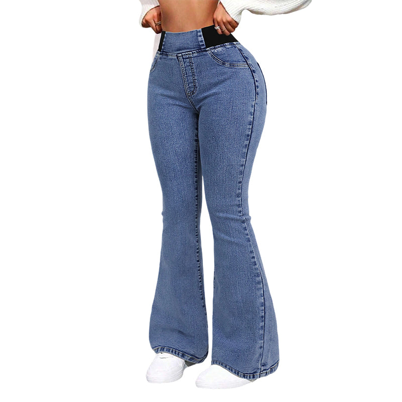 Jeans Stretch de Cintura Alta para Senhora