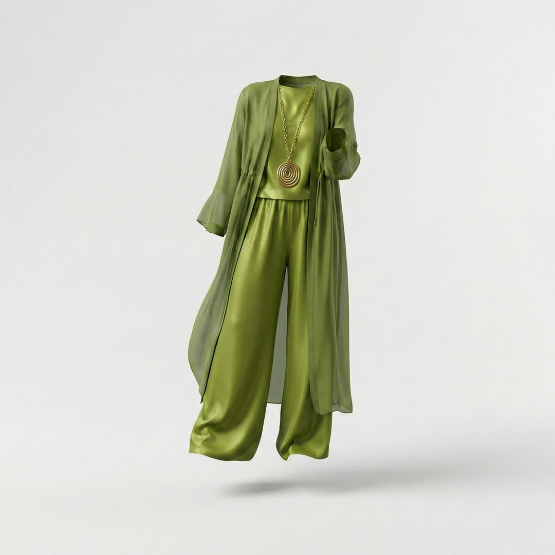 Enid – Elegante Conjunto de Três Peças em Conforto