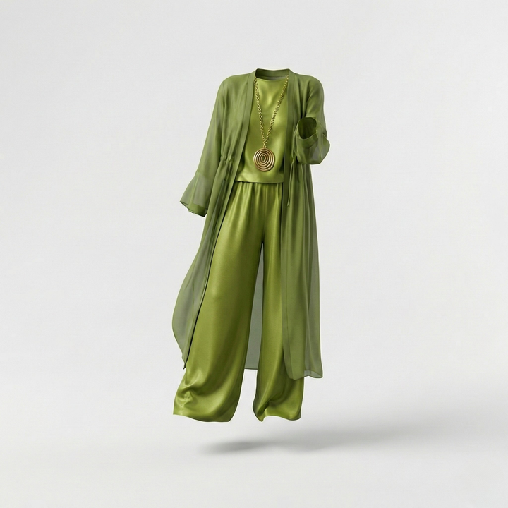 Enid – Conjunto de Conforto Elegante em Três Peças