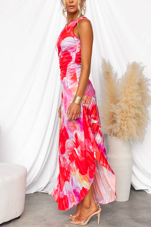 Yanira™ | Vestido Plissado Assimétrico