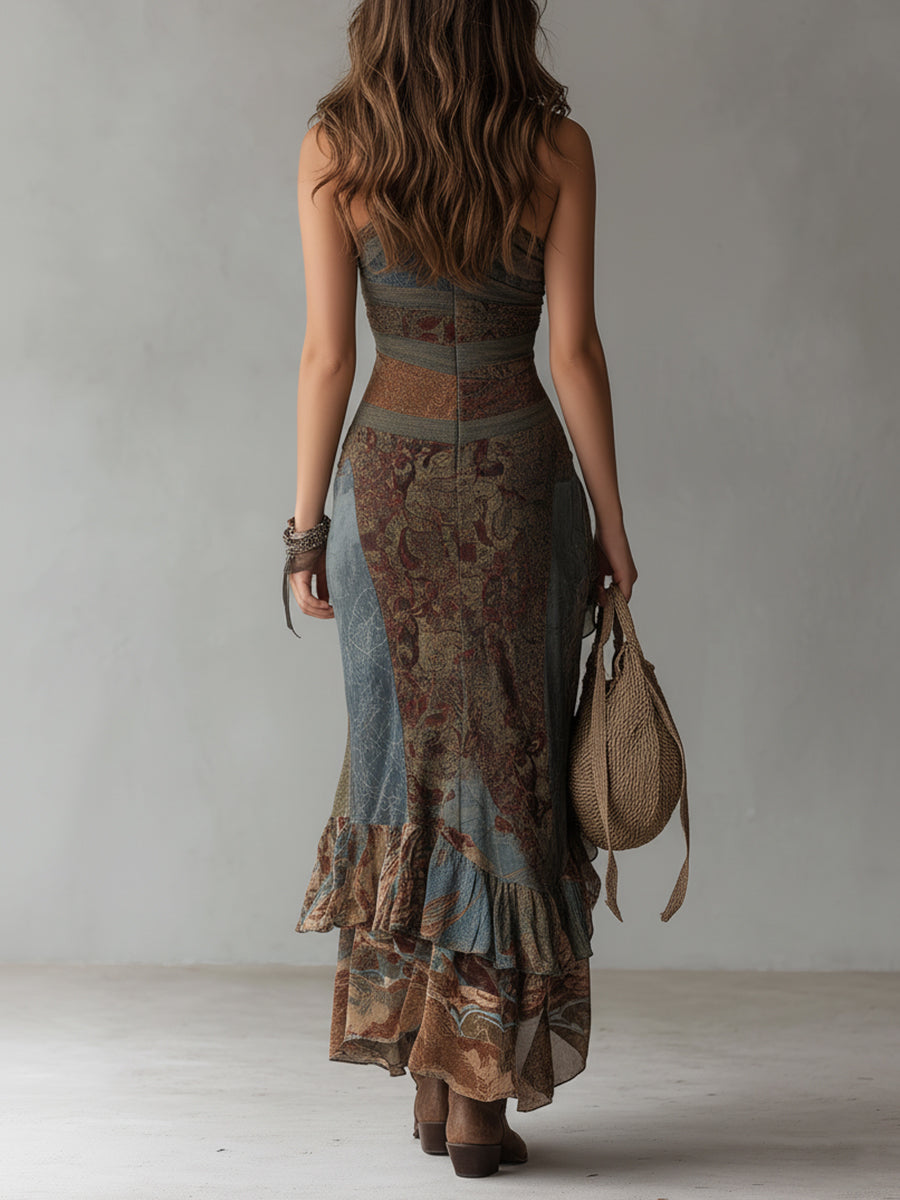 Truus | Vestido Maxi Floral Vintage