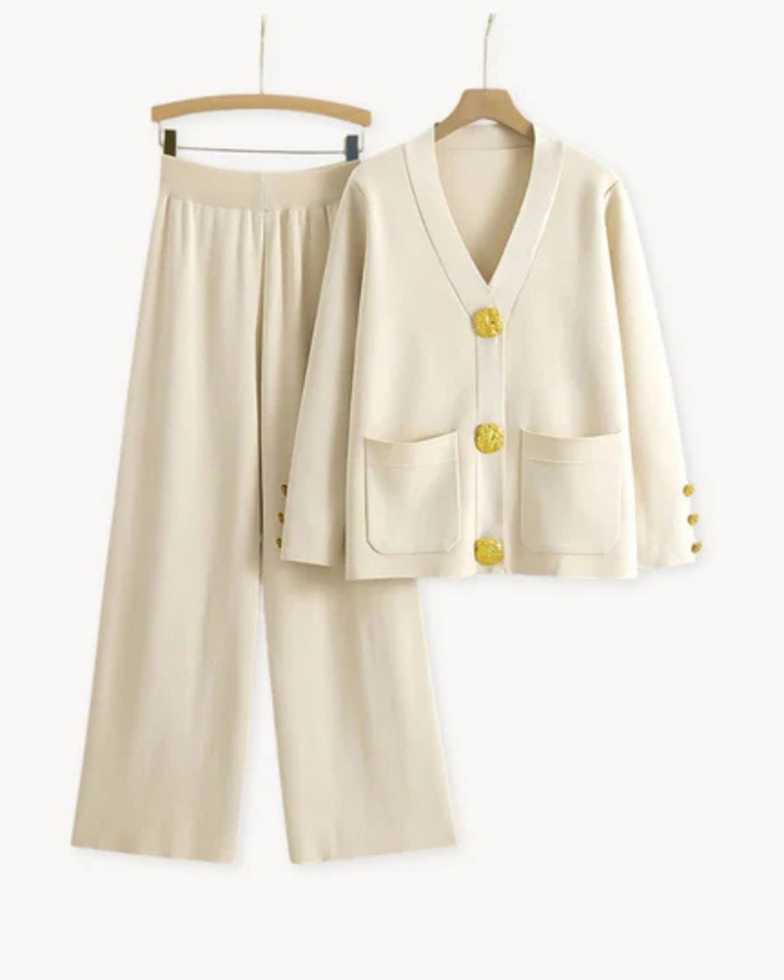 CELESTE™ - Conjunto de Malha Luxuoso