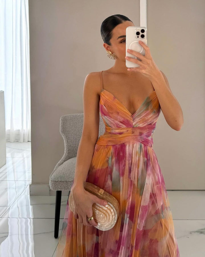 Sanne™ | Vestido de Noite Romântico e Fluido