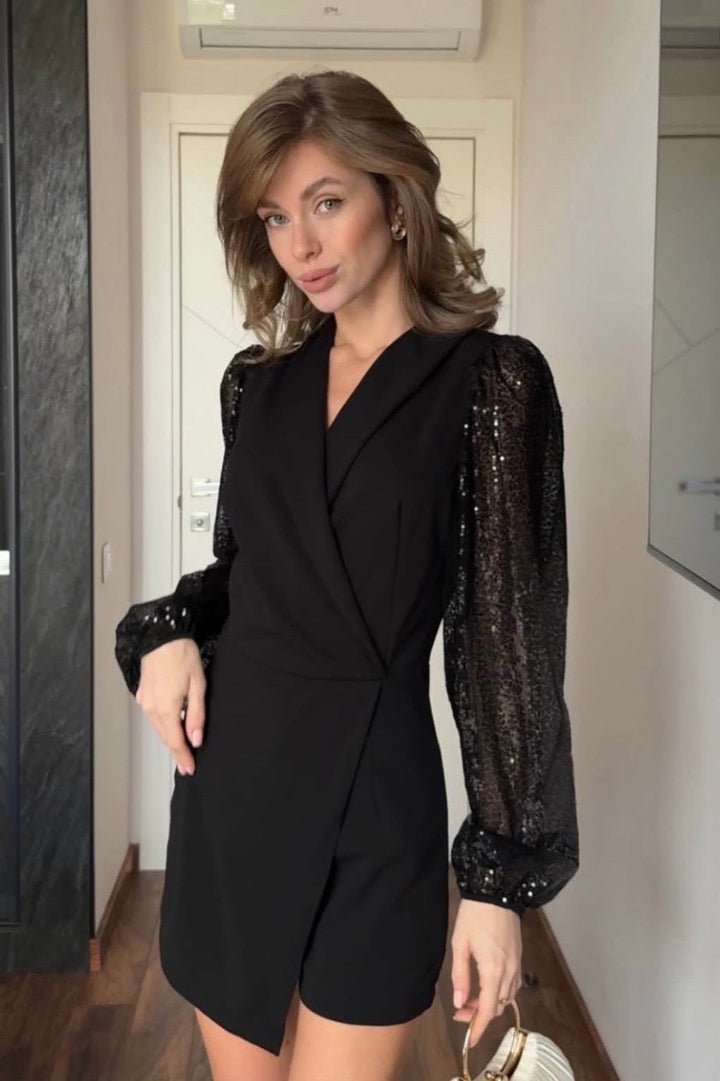 Araminta – Macacão preto elegante
