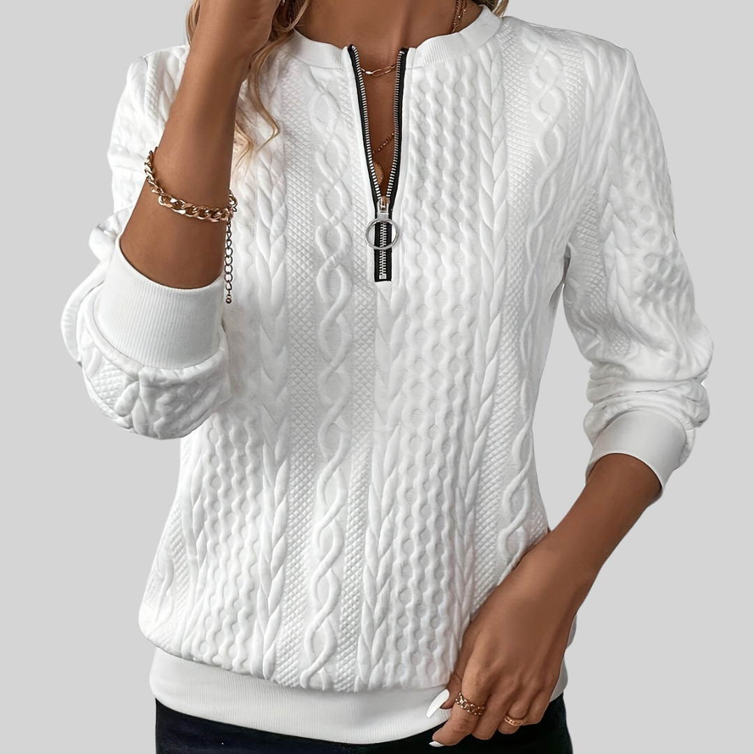 LUCIA I Pullover com Fecho