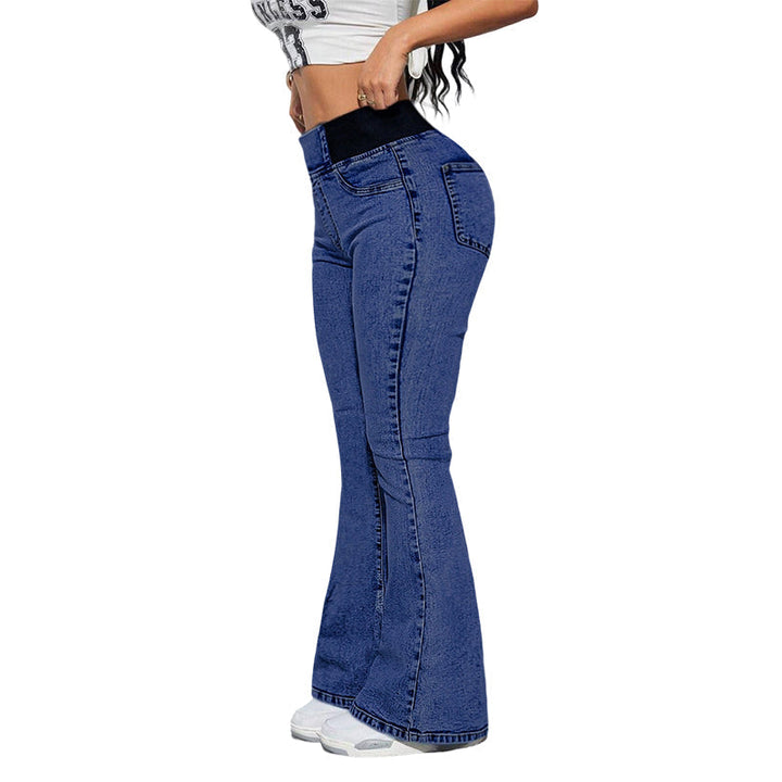 Jeans Stretch de Cintura Alta para Senhora
