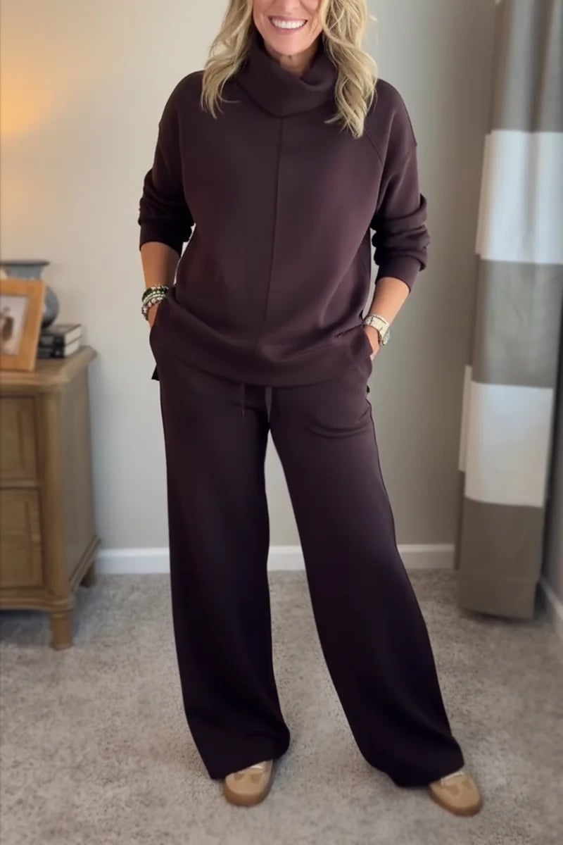 Quinn – Conjunto Casual de Turtleneck