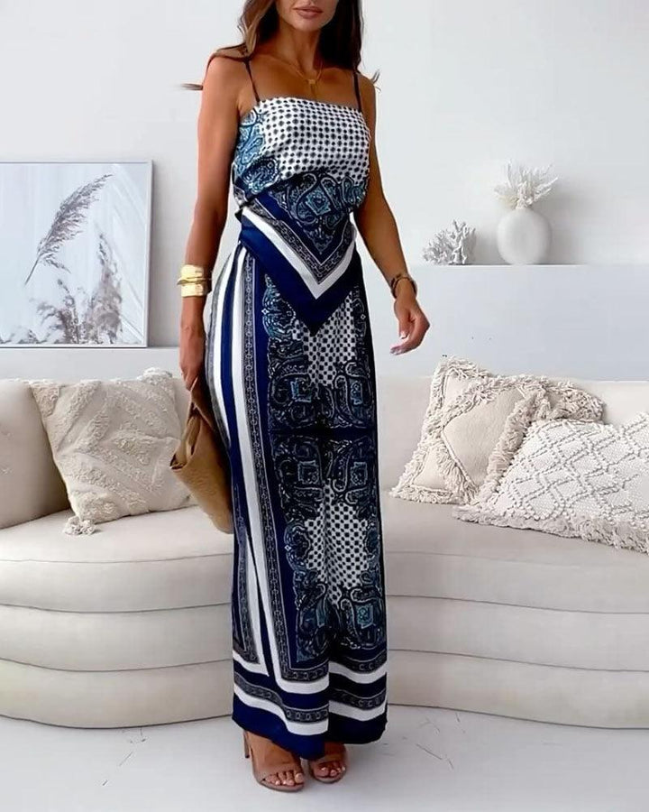 Helen | Conjunto de Top e Calças Elegante para Férias