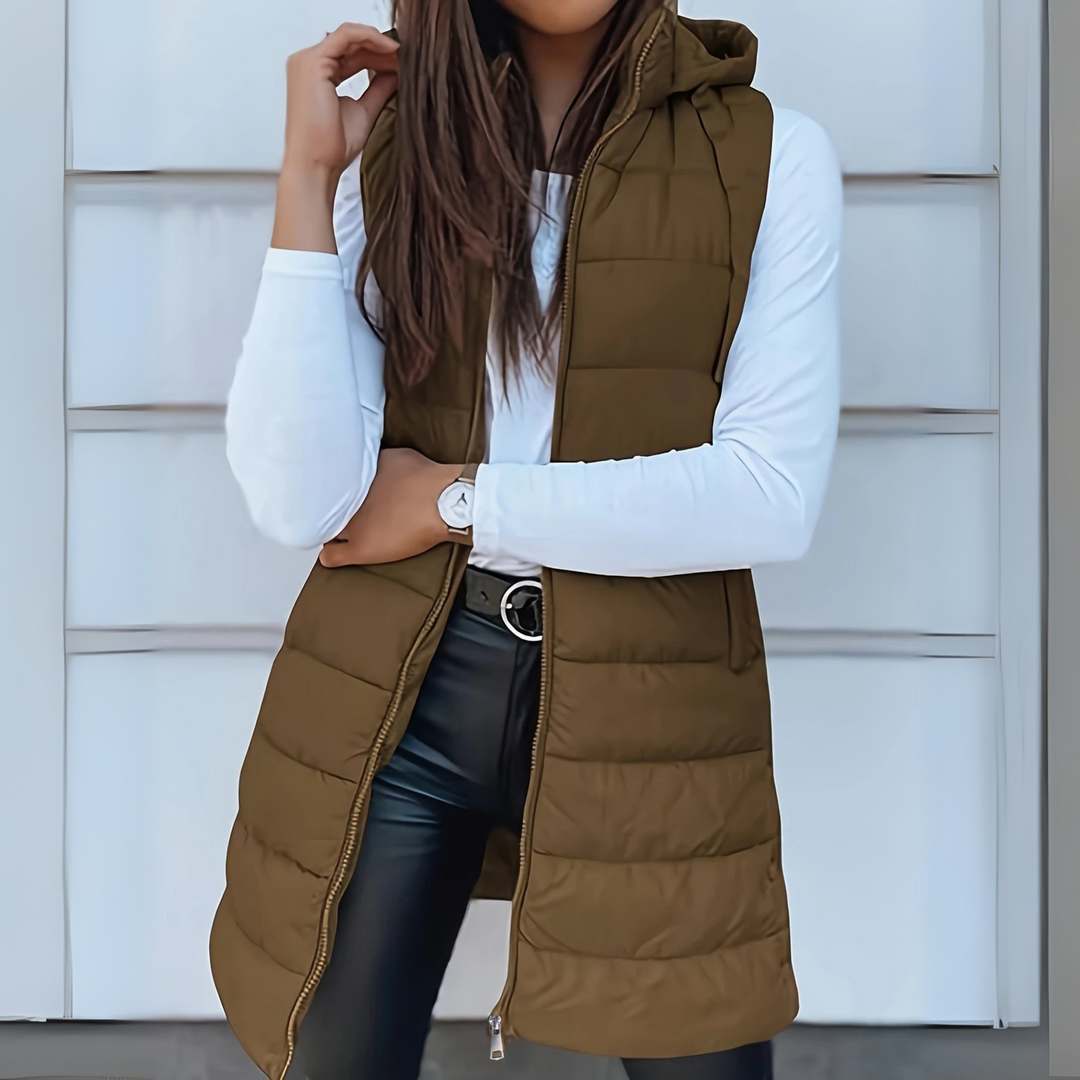 Rosemarie™| Colete Feminino Longo