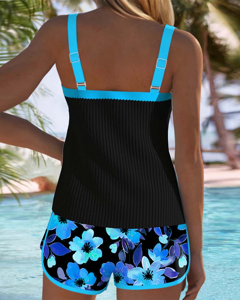 Laluna® | Conjunto de Tankini Elegante em Dois Peças