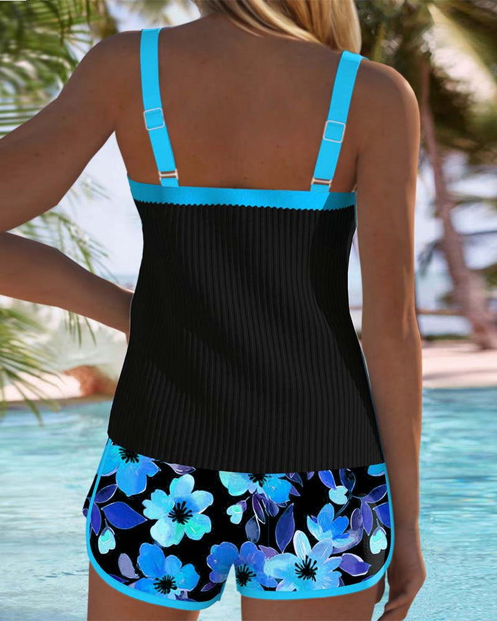 Laluna® | Conjunto de Tankini Elegante em Dois Peças