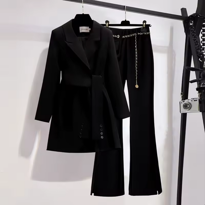 LOUISA™ – Conjunto Elegante de Blazer e Calças