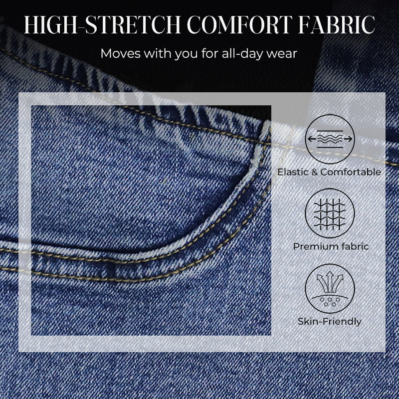 Jeans Stretch de Cintura Alta para Senhora