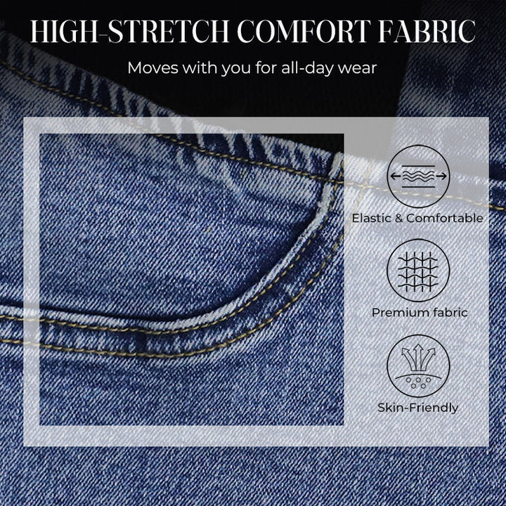 Jeans Stretch de Cintura Alta para Senhora
