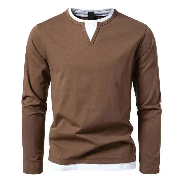 Alwin | Camisola de Manga Longa Premium em Algodão Penteado