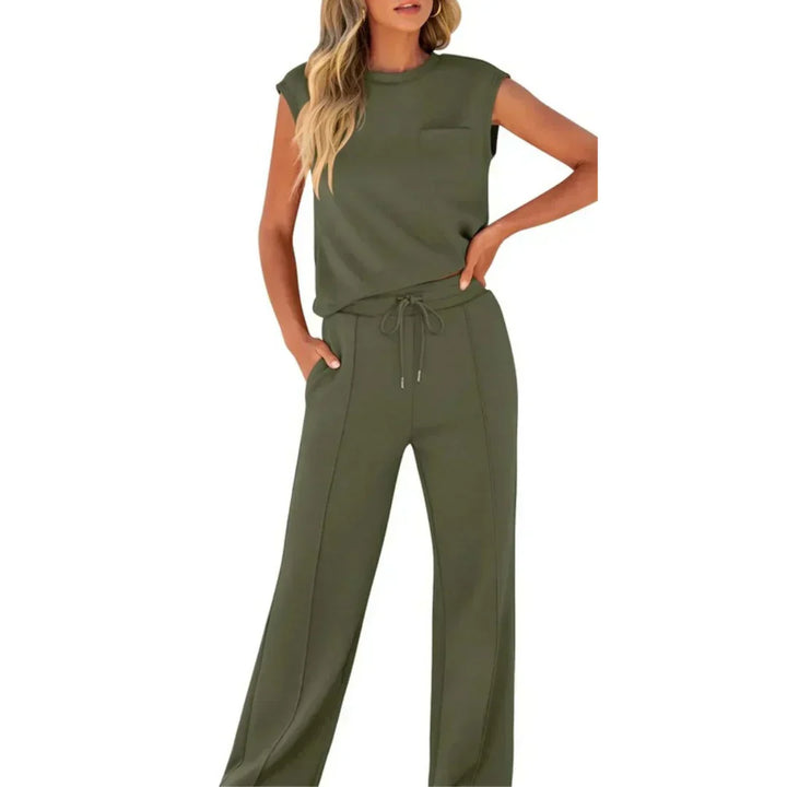 Senara - Conjunto Casual de Verão Soft Lounge