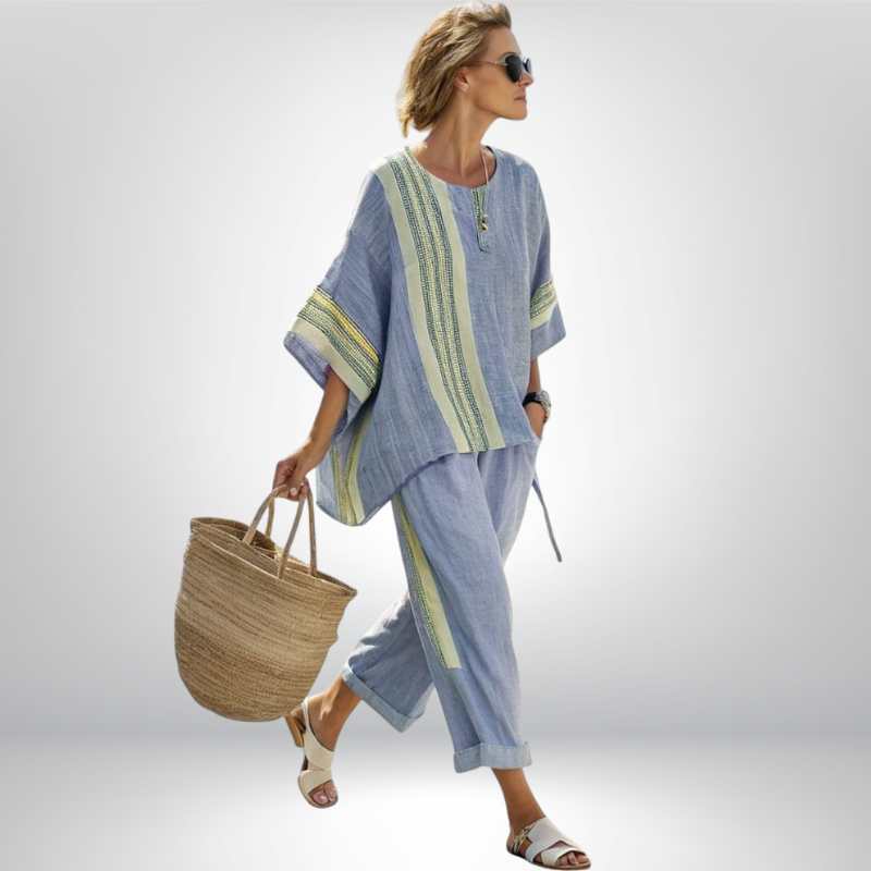 Daisy™ | Boho Completo com Riscas