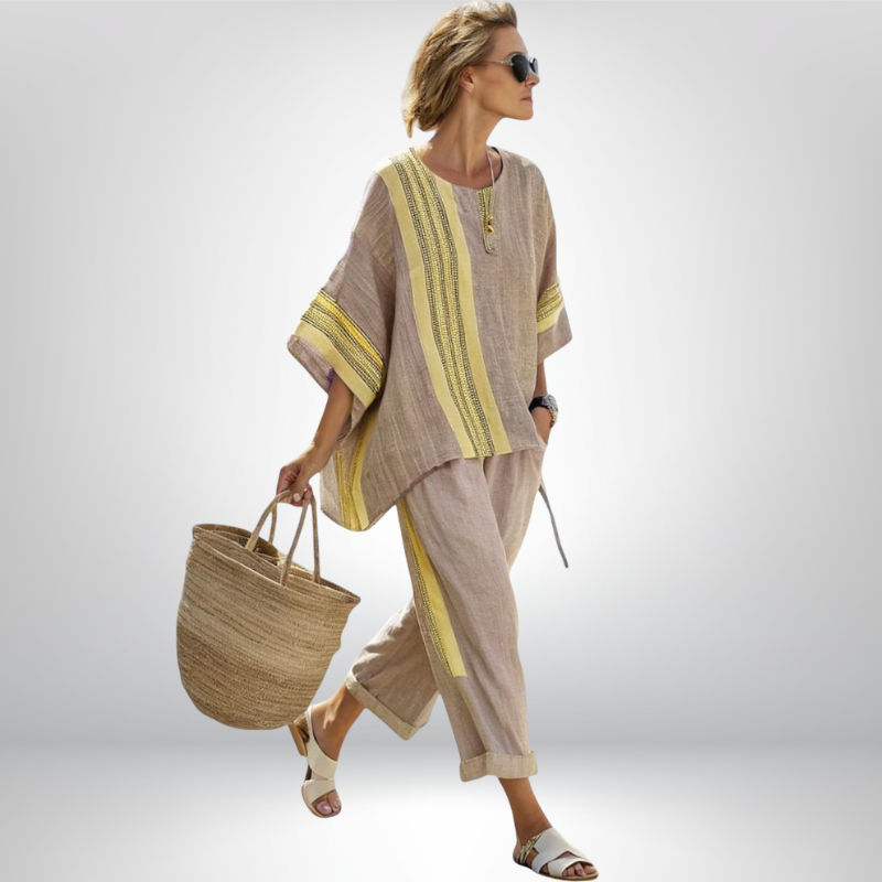 Daisy™ | Boho Completo com Riscas