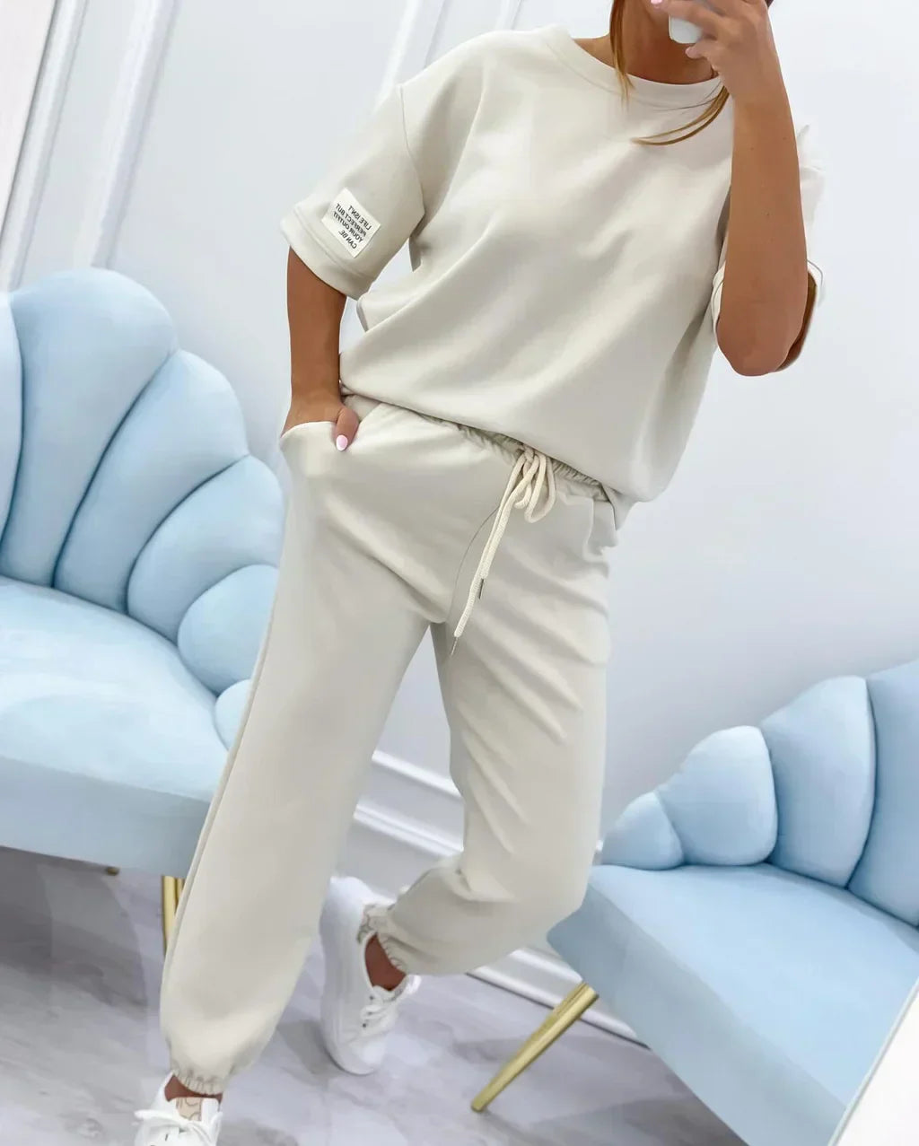 Hadley – Conjunto Casual de Algodão e Linho