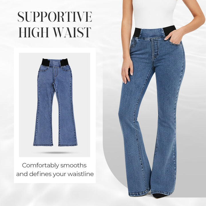 Jeans Stretch de Cintura Alta para Senhora