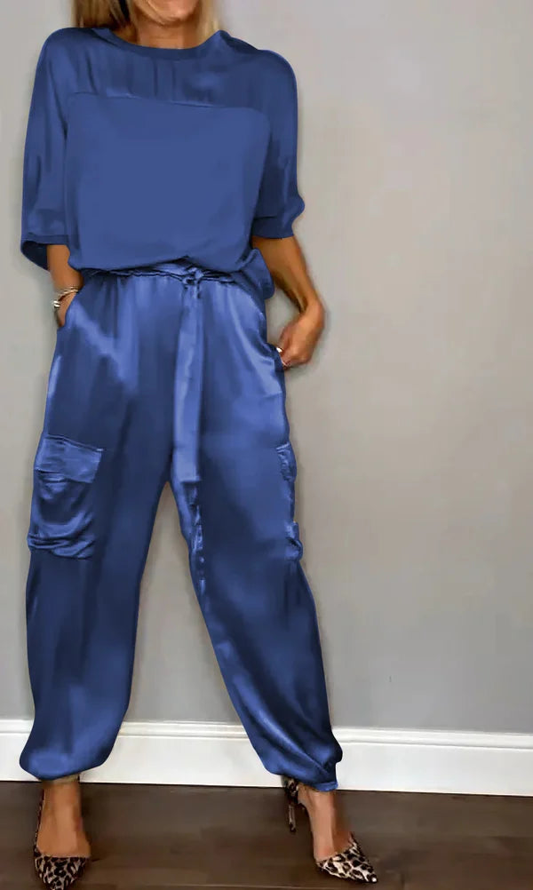 Margaret - Conjunto de Satin Elegante