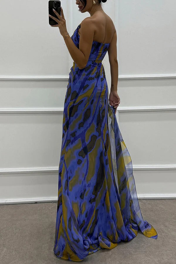 Vestido Drapado Vibrante