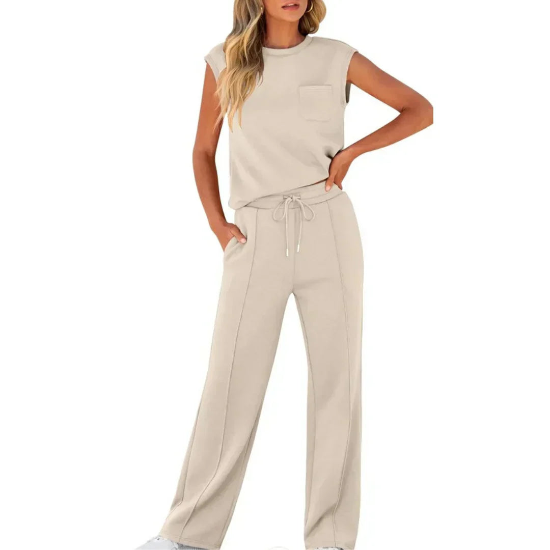 Senara - Conjunto Casual de Verão Soft Lounge
