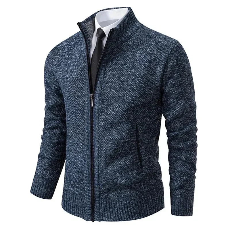 Leon | Pullover de malha com fecho e cintado