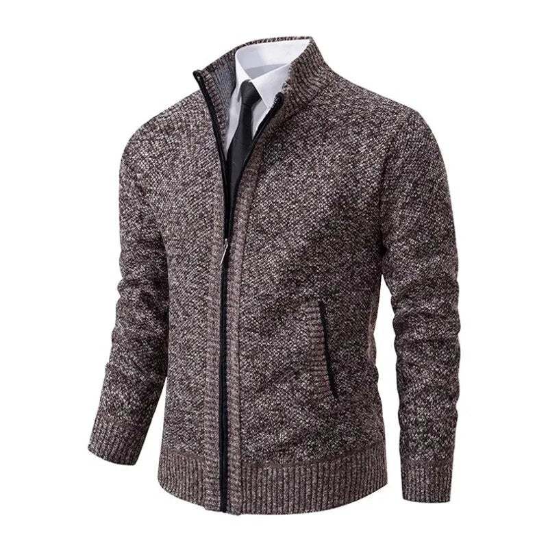 Leon | Pullover de malha com fecho e cintado