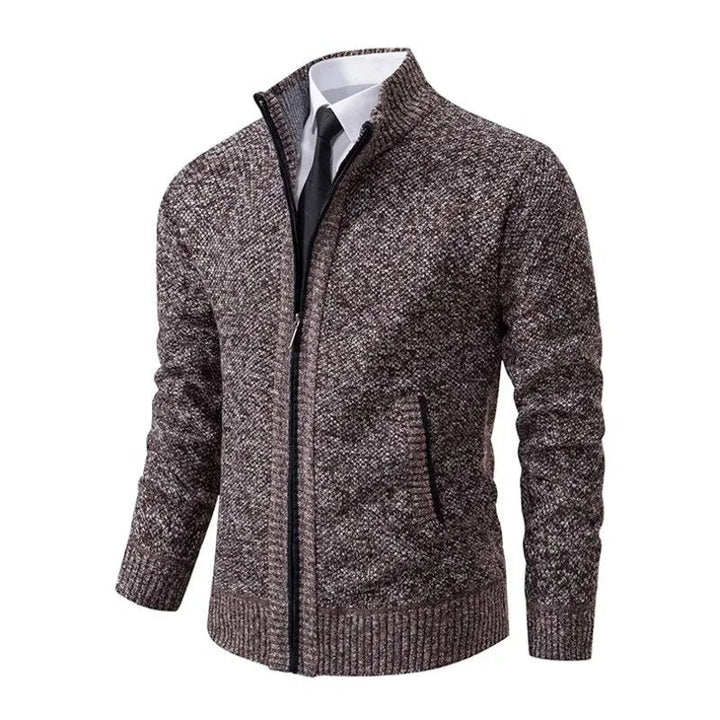 Leon | Pullover de malha com fecho e cintado