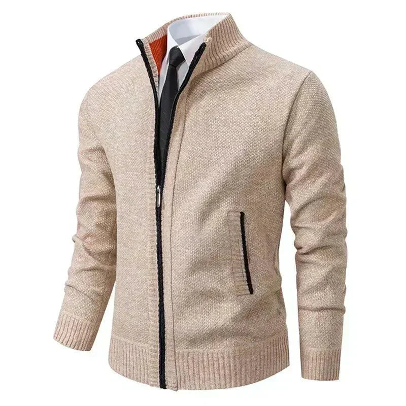 Leon | Pullover de malha com fecho e cintado
