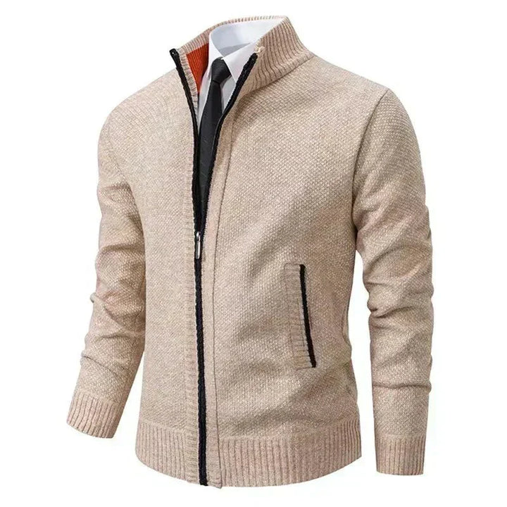 Leon | Pullover de malha com fecho e cintado