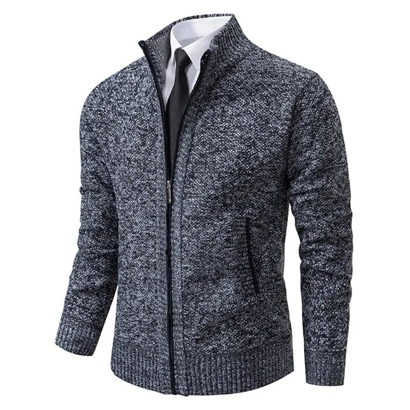 Leon | Pullover de malha com fecho e cintado