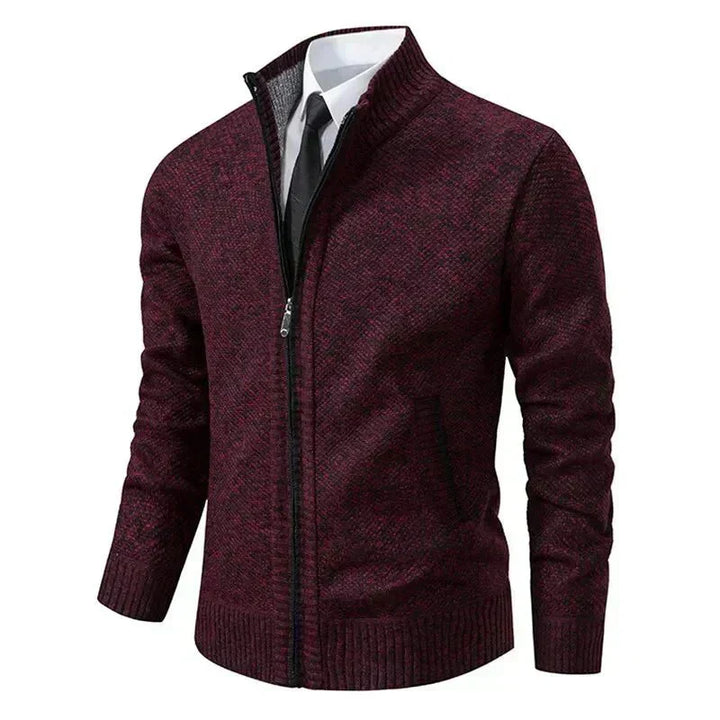 Leon | Pullover de malha com fecho e cintado