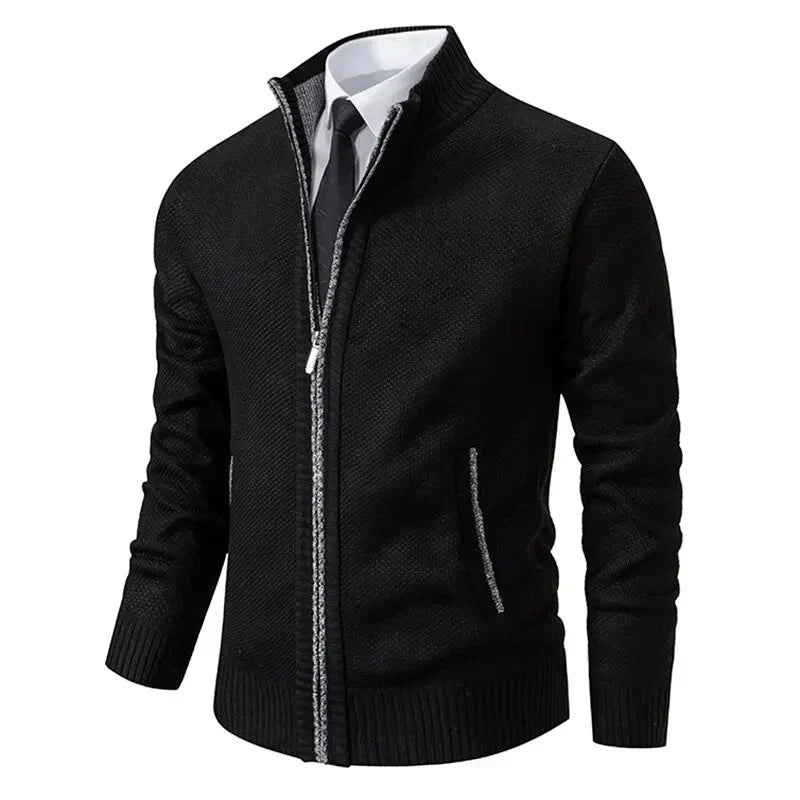 Leon | Pullover de malha com fecho e cintado