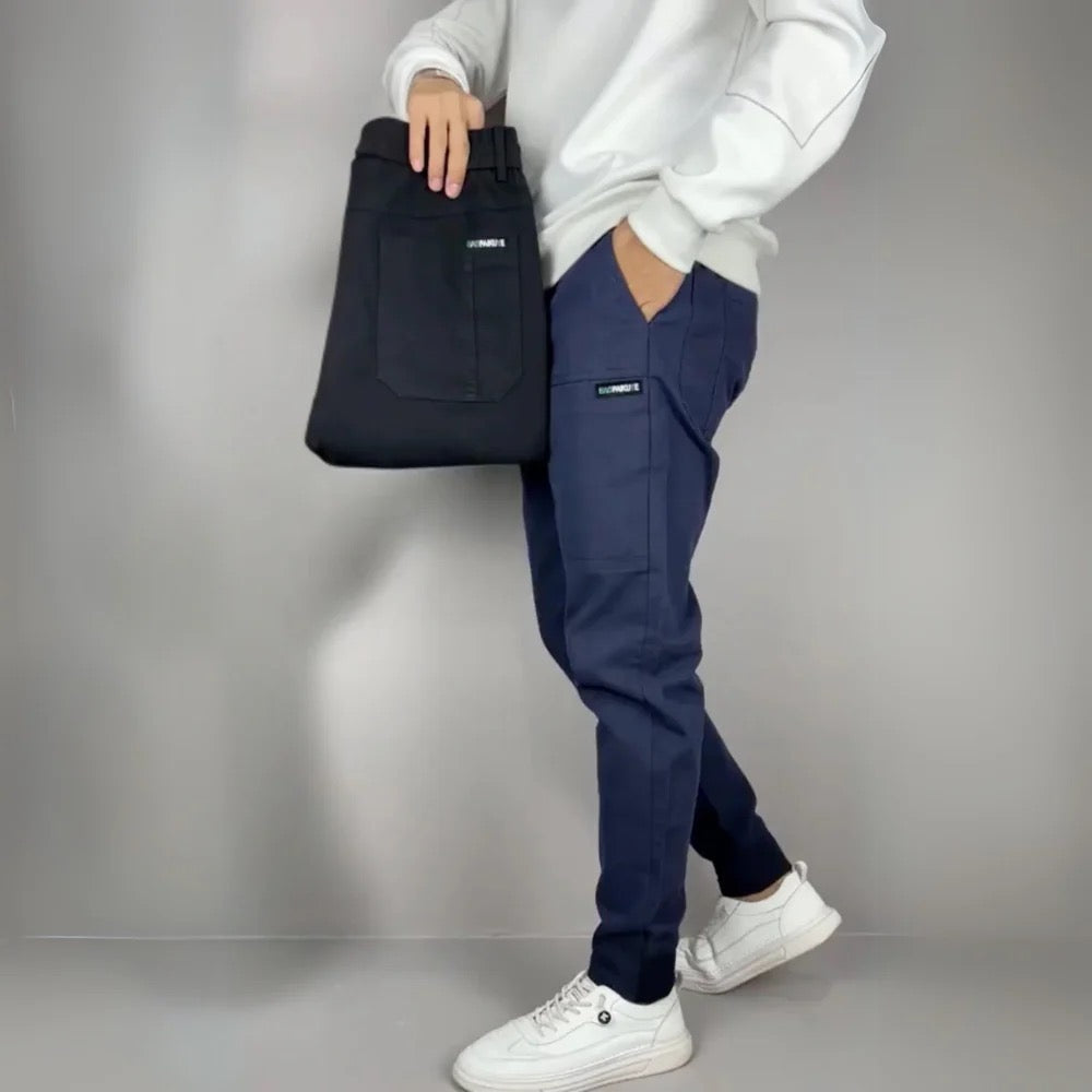 Tommaso | Calças Cargo Premium-Elástico