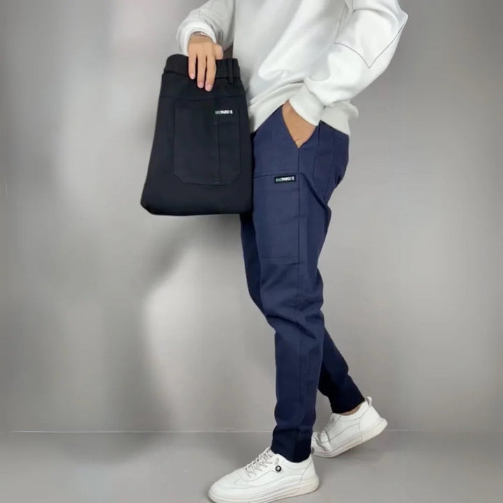 Tommaso | Calças Cargo Premium-Elástico